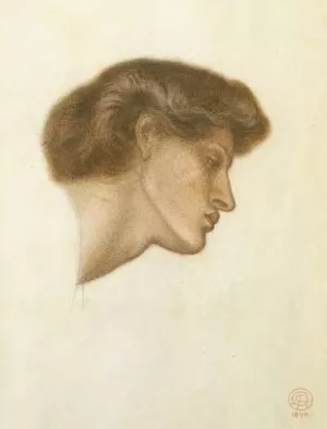 Dante's Dream at the Time of the Death of Beatrice - study Oil painting by Dante Gabriel Rossetti