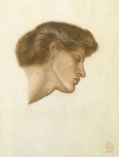 Main Product Photo of Dante's Dream at the Time of the Death of Beatrice - study Painting by Dante Gabriel Rossetti