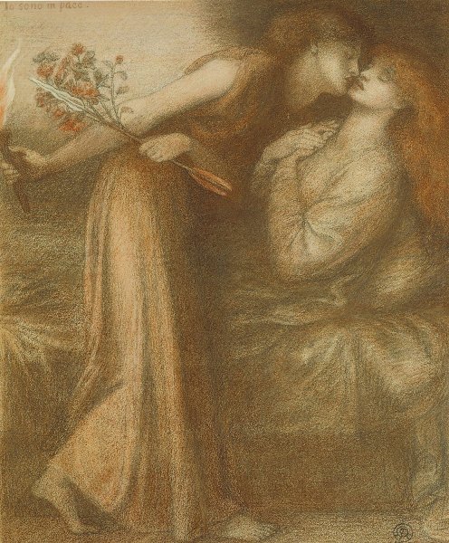 Main Product Photo of Dante's Dream  Painting by Dante Gabriel Rossetti