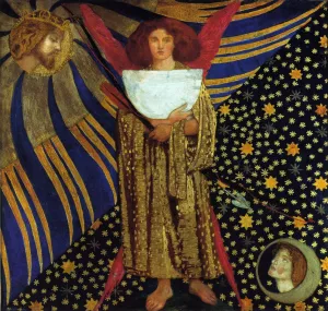 Dantis Amor by Dante Gabriel Rossetti Oil Painting