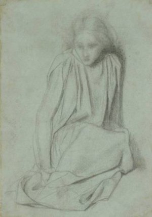 Ecce Ancilla Domini! - study by Dante Gabriel Rossetti Oil Painting