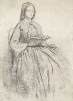 Elizabeth Siddall in a Chair by Dante Gabriel Rossetti Oil Painting