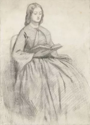 Elizabeth Siddall in a Chair Oil painting by Dante Gabriel Rossetti