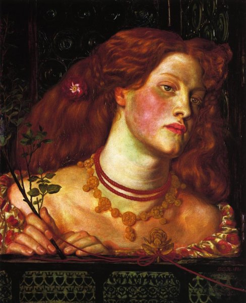 Fair Rosamund by Dante Gabriel Rossetti - Hand-Painted Oil Painting Reproduction