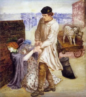 Found Oil painting by Dante Gabriel Rossetti