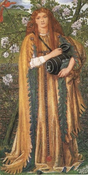 Golden Water by Dante Gabriel Rossetti - Hand-Painted Oil Painting Reproduction