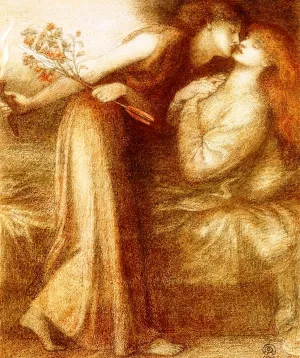Io Sono in Pace by Dante Gabriel Rossetti - Oil Painting Reproduction