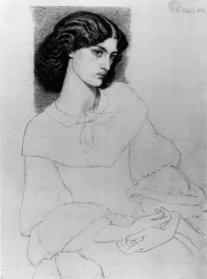 Jane Burden, aged 18 by Dante Gabriel Rossetti Oil Painting