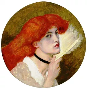 Jane Burden also known as Mrs. William Morris by Dante Gabriel Rossetti Oil Painting