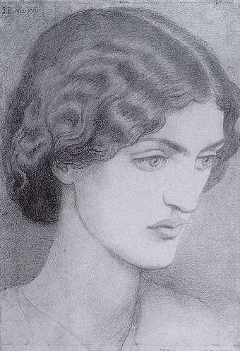 Main Product Photo of Jane Burden Painting by Dante Gabriel Rossetti