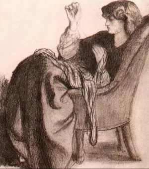 Jane Morris by Dante Gabriel Rossetti - Oil Painting Reproduction