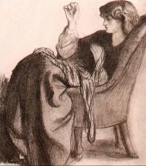 Jane Morris Oil painting by Dante Gabriel Rossetti
