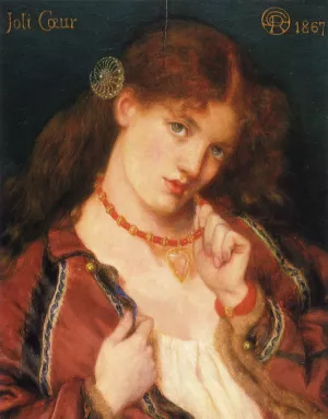 Joli Coeur Oil painting by Dante Gabriel Rossetti