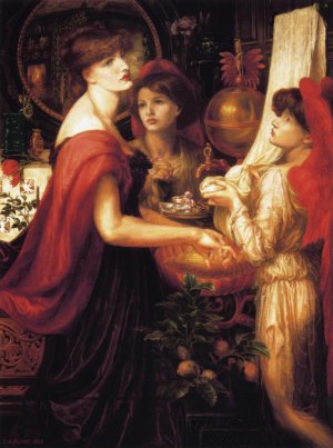 La Bella Mano Oil painting by Dante Gabriel Rossetti