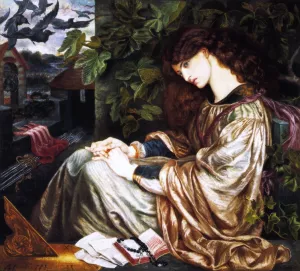 La Pia de' Tolomei by Dante Gabriel Rossetti - Oil Painting Reproduction