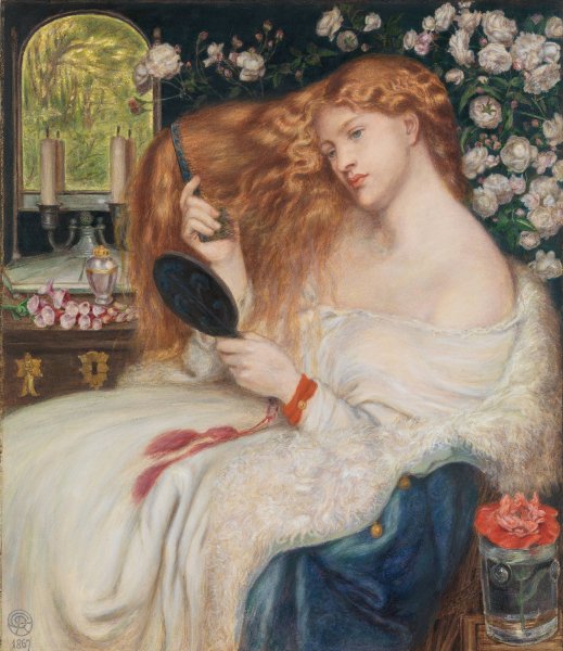 Lady Lilith  by Dante Gabriel Rossetti - Hand-Painted Oil Painting Reproduction