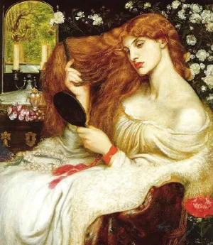 Lady Lilith Oil painting by Dante Gabriel Rossetti