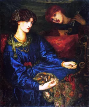 Mariana Oil painting by Dante Gabriel Rossetti
