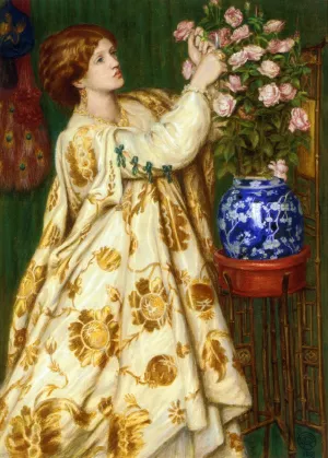 Monna Rosa by Dante Gabriel Rossetti Oil Painting