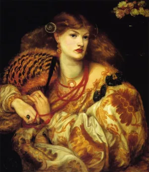Monna Vanna also known as Belcolore Oil painting by Dante Gabriel Rossetti