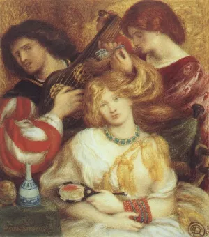 Morning Music by Dante Gabriel Rossetti Oil Painting