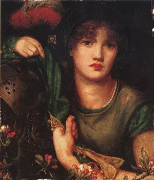 My Lady Greensleeves by Dante Gabriel Rossetti Oil Painting