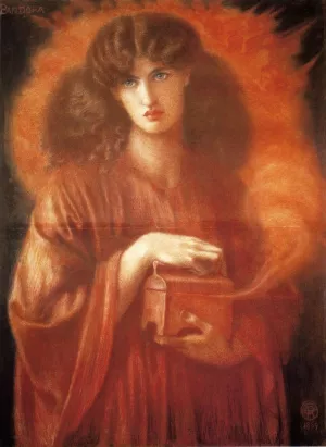 Pandora Study painting by Dante Gabriel Rossetti