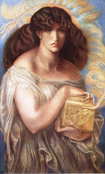 Main Product Photo of Pandora Painting by Dante Gabriel Rossetti