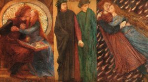 Paolo and Francesca da Rimini by Dante Gabriel Rossetti Oil Painting