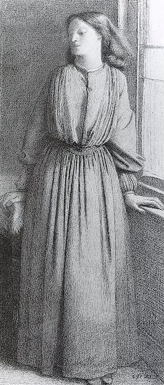 Portrait of Elizabeth Siddal II by Dante Gabriel Rossetti Oil Painting
