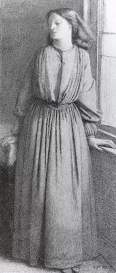 Portrait of Elizabeth Siddal II by Dante Gabriel Rossetti - Oil Painting Reproduction