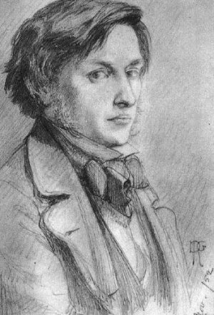 Portrait of Ford Madox Brown by Dante Gabriel Rossetti Oil Painting