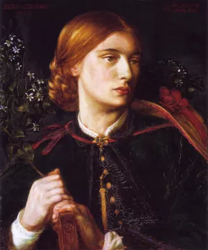 Portrait of Maria Leathart by Dante Gabriel Rossetti - Oil Painting Reproduction