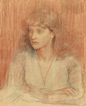 Portrait Of May Morris by Dante Gabriel Rossetti Oil Painting