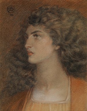 Portrait Of Miss Herbert by Dante Gabriel Rossetti Oil Painting