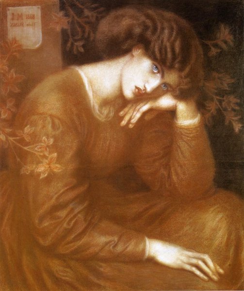 Main Product Photo of Reverie Painting by Dante Gabriel Rossetti