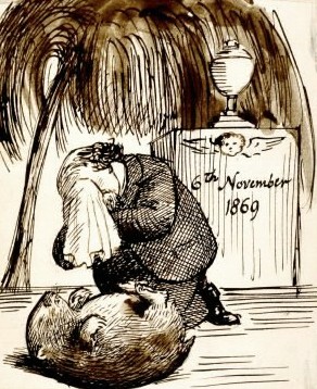 Main Product Photo of Rossetti Lamenting the Death of His Wombat Painting by Dante Gabriel Rossetti