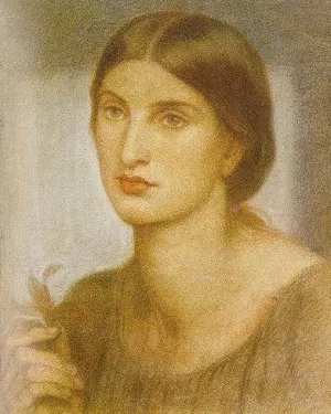 Study of a Girl by Dante Gabriel Rossetti Oil Painting