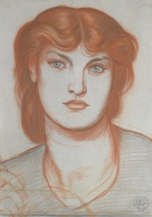 Study Of Alexa Wilding For Regina Cordium by Dante Gabriel Rossetti Oil Painting