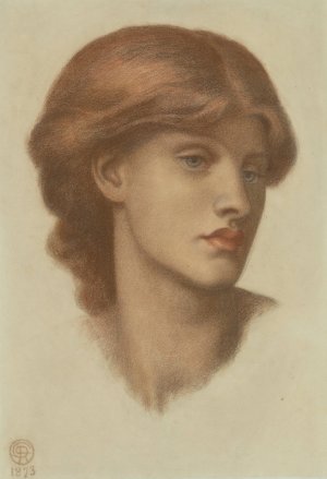 Study of Alexa Wilding by Dante Gabriel Rossetti Oil Painting