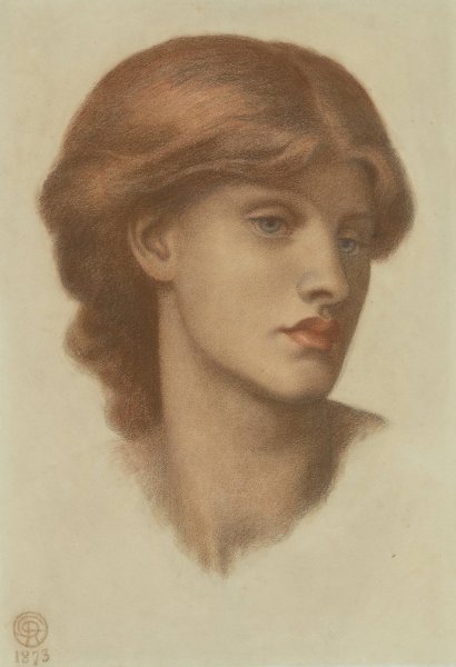 Main Product Photo of Study of Alexa Wilding  Painting by Dante Gabriel Rossetti