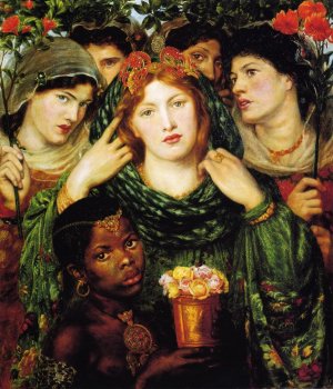 The Beloved also known as The Bride Oil painting by Dante Gabriel Rossetti