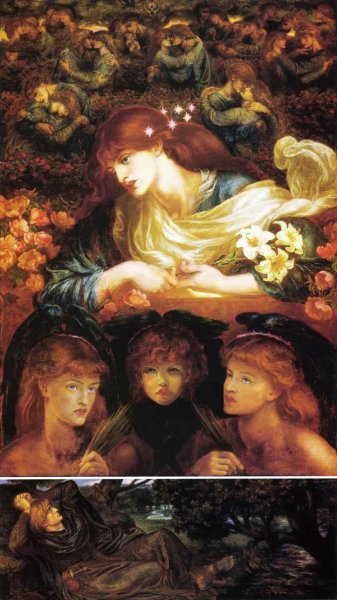 The Blessed Damozel by Dante Gabriel Rossetti - Hand-Painted Oil Painting Reproduction