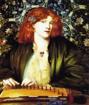 The Blue Bower by Dante Gabriel Rossetti - Oil Painting Reproduction
