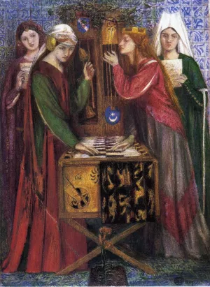 The Blue Closet painting by Dante Gabriel Rossetti