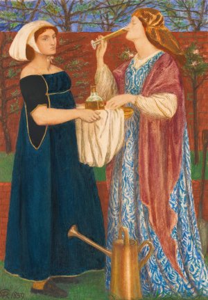 The Bower Garden by Dante Gabriel Rossetti Oil Painting