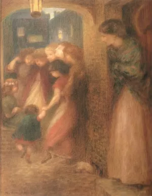 The Gate of Memory by Dante Gabriel Rossetti - Oil Painting Reproduction