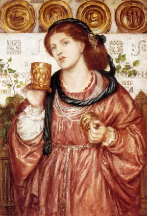 The Loving Cup Oil painting by Dante Gabriel Rossetti