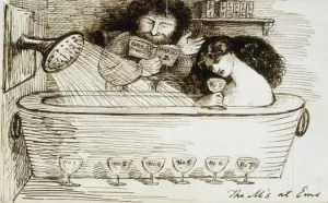The M's at Ems Oil painting by Dante Gabriel Rossetti