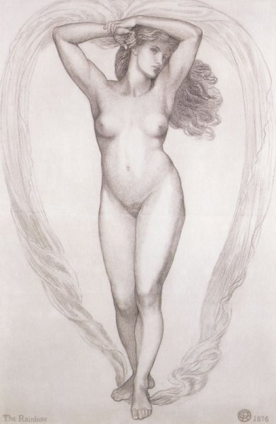 Main Product Photo of The Rainbow Painting by Dante Gabriel Rossetti